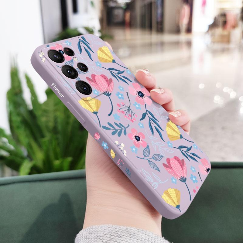 Trumpet Flowers Phone Case For Samsung