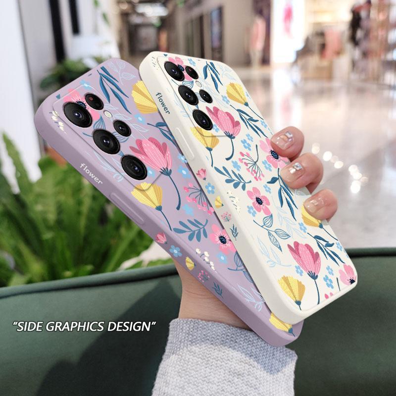 Trumpet Flowers Phone Case For Samsung