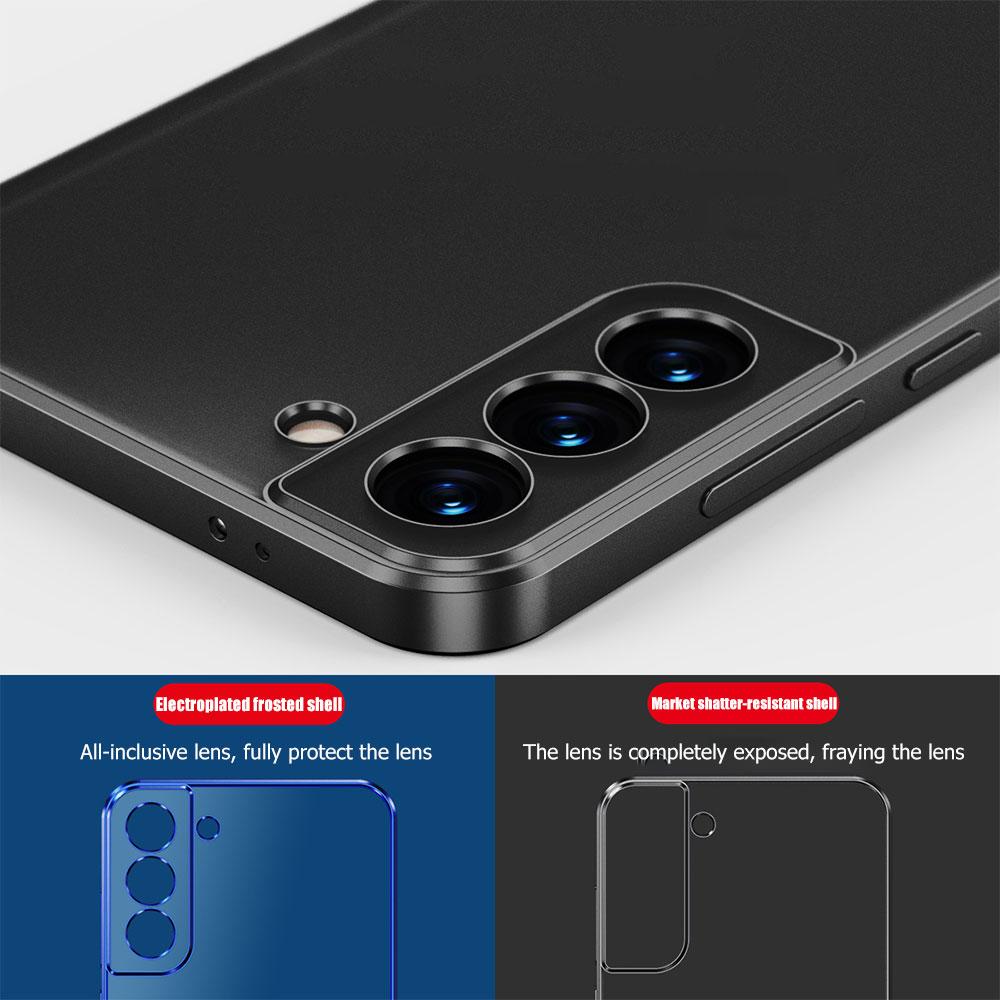 Luxury Plating Square Frame Silicone Case For Samsung