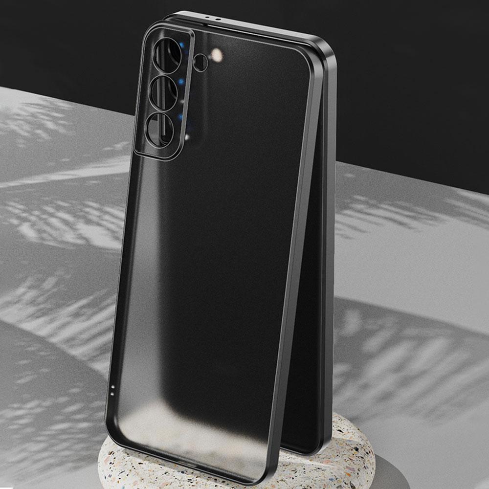 Luxury Plating Square Frame Silicone Case For Samsung
