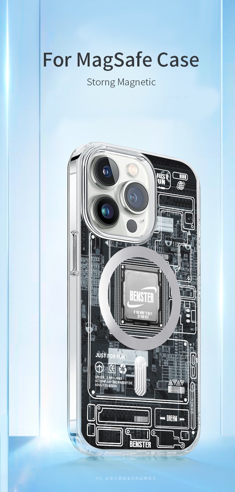 Cool Transparent Magnetic Case for iPhone