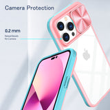 Clear Shockproof Slide Camera Lens Cap Case For iPhone