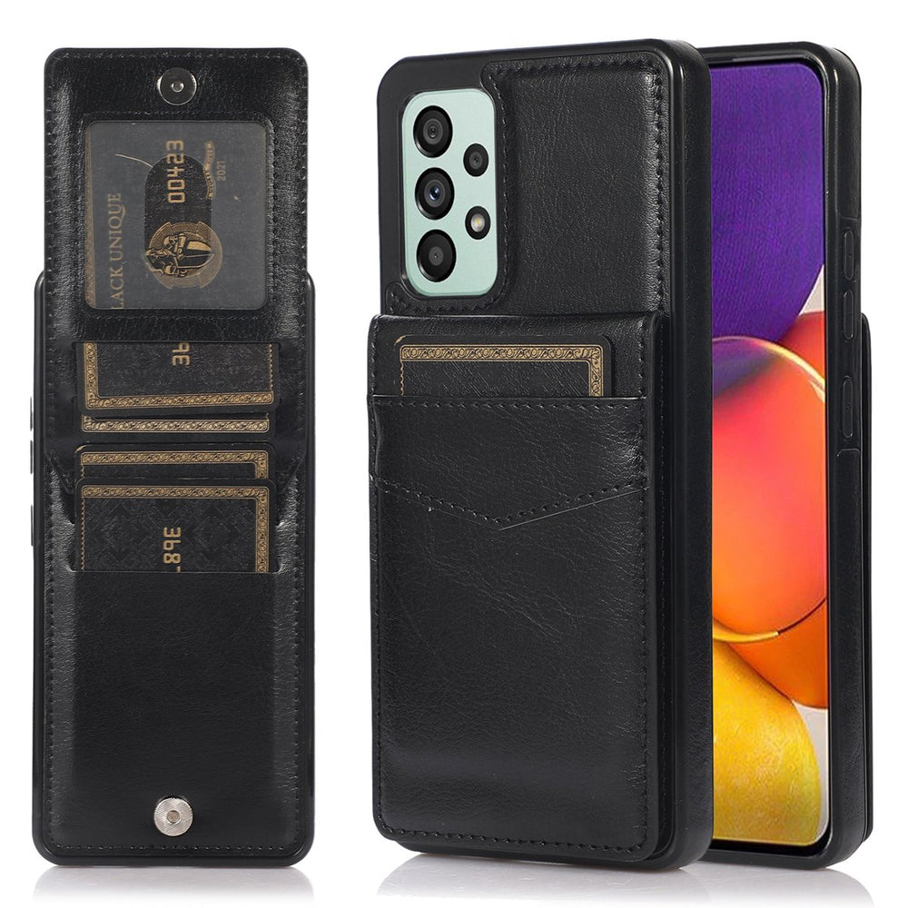 Flip Leather Wallet Case with Credit Card Holder Case For Samsung