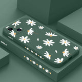 Daisy Flowers Silicone Case For iPhone