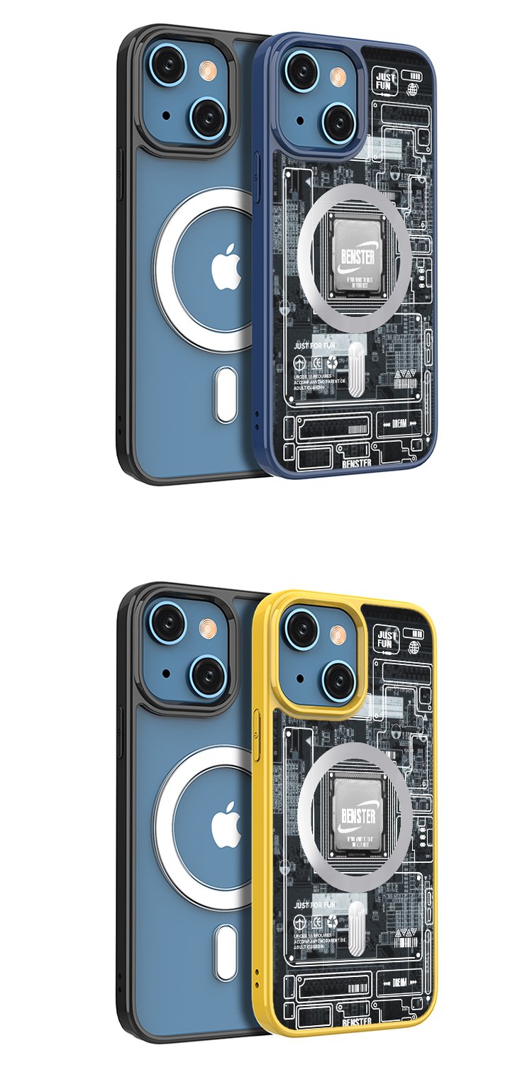 Cool Transparent Magnetic Case for iPhone