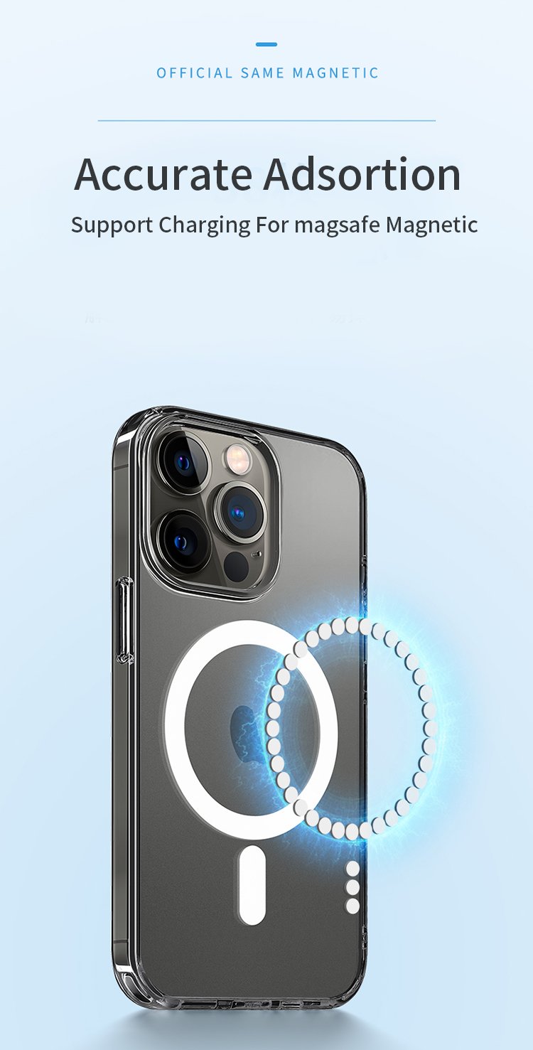 Cool Transparent Magnetic Case for iPhone