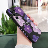 Purple Flower Phone Case For Samsung