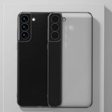 Luxury Plating Square Frame Silicone Case For Samsung