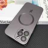 Luxury Magnetic Soft Silicone Case For iPhone