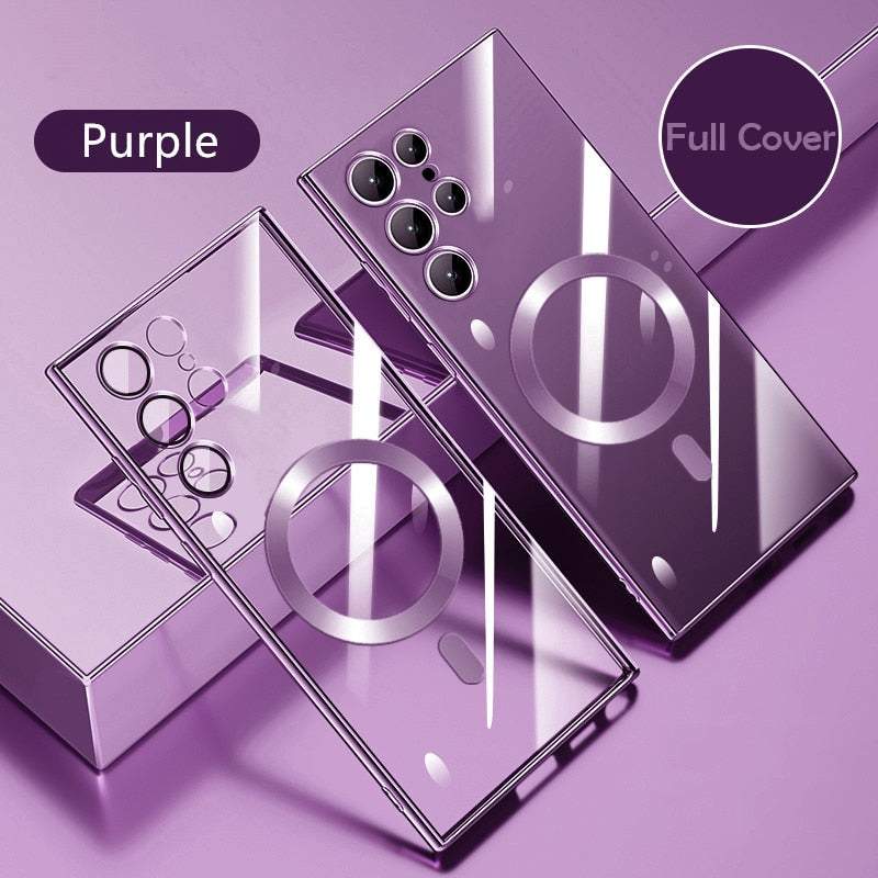 Electroplated Transparent Silicone Case For Samsung