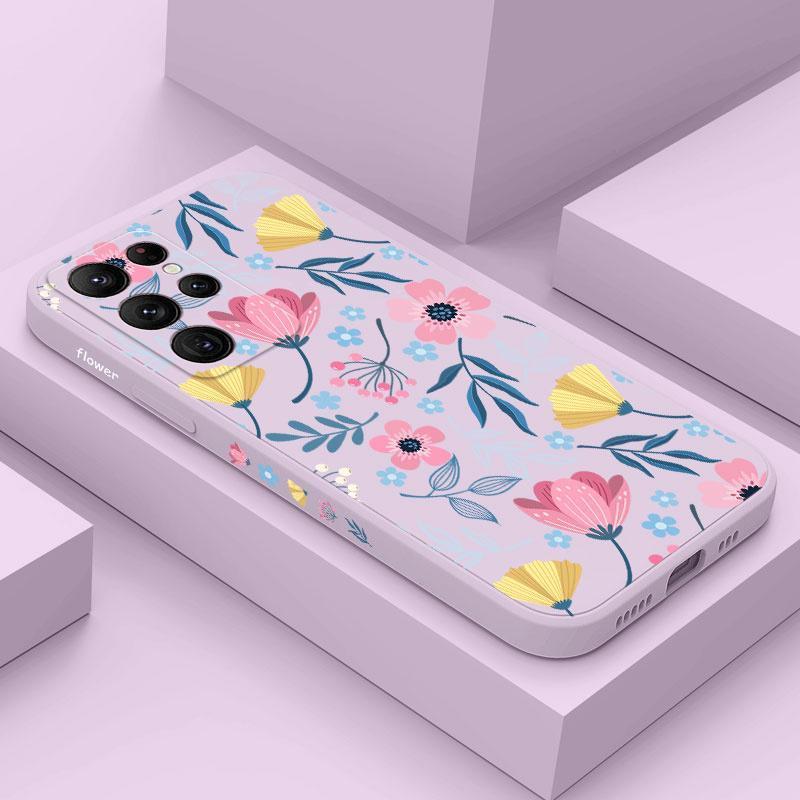 Trumpet Flowers Phone Case For Samsung