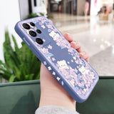 Flower Bush Bear Case For Samsung Galaxy