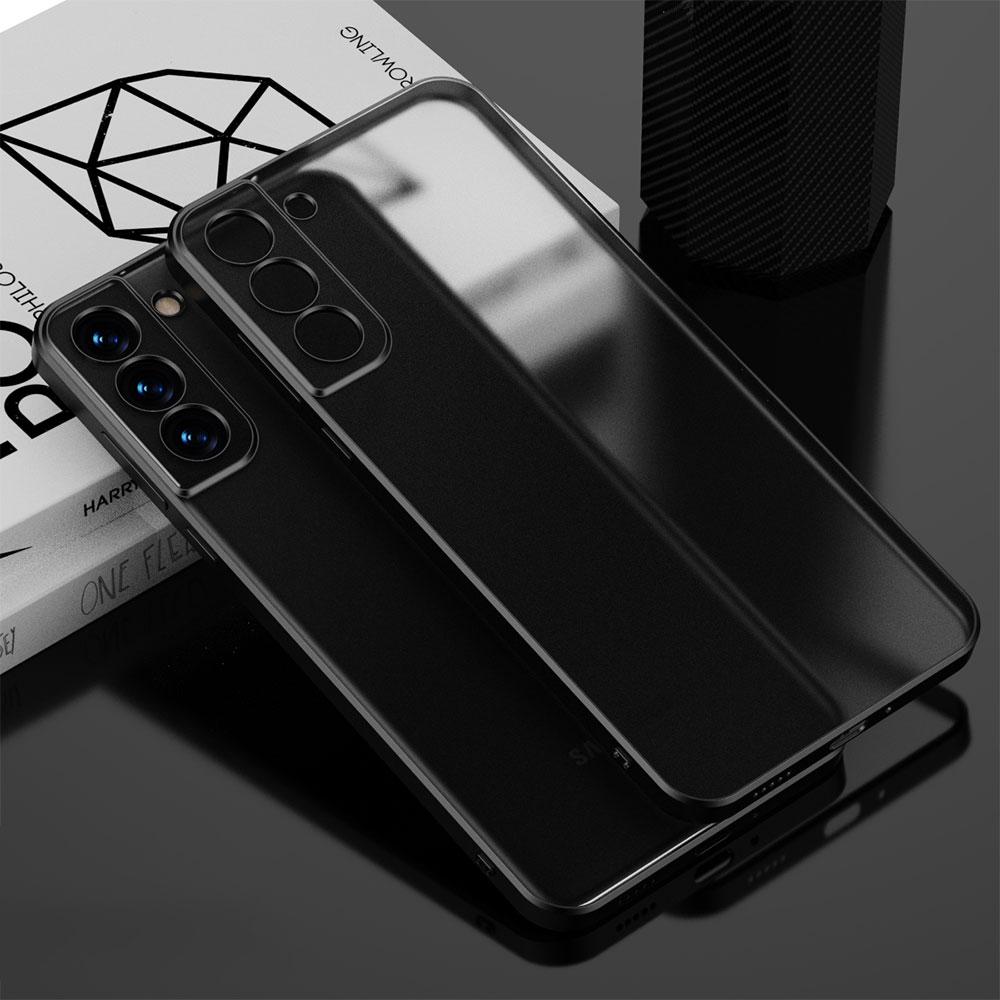 Luxury Plating Square Frame Silicone Case For Samsung
