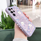 Flower Bush Bear Case For Samsung Galaxy