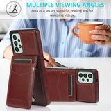 Flip Leather Wallet Case with Credit Card Holder Case For Samsung