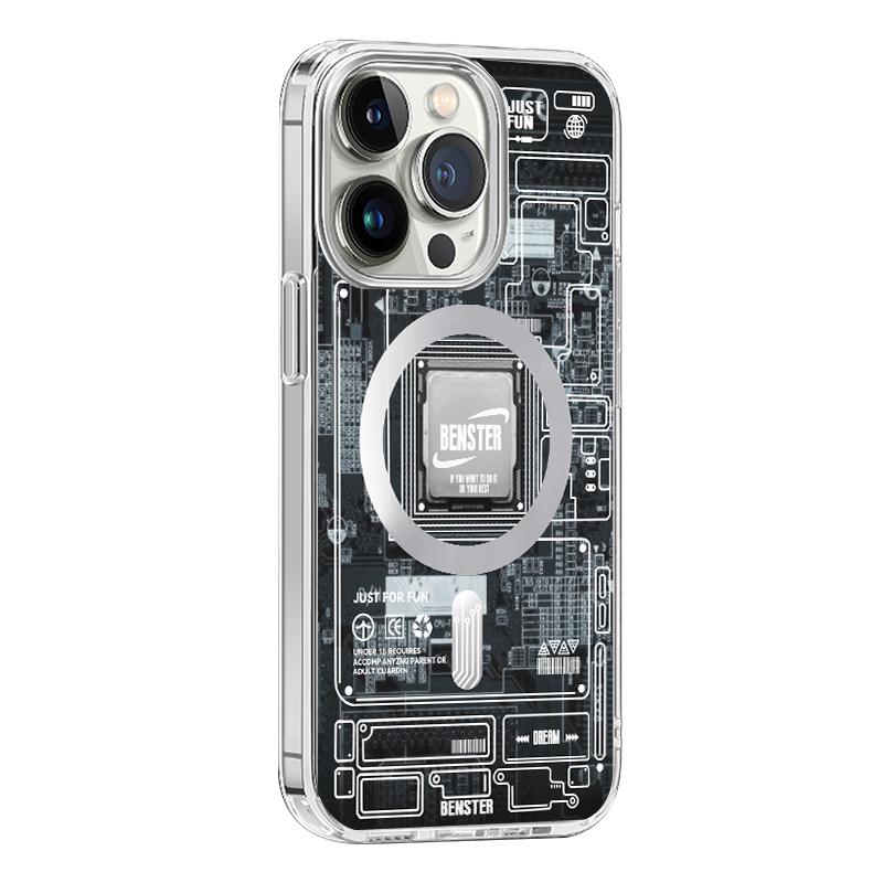 Cool Transparent Magnetic Case for iPhone