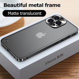 Luxury Metal Border Shockproof Case For iPhone