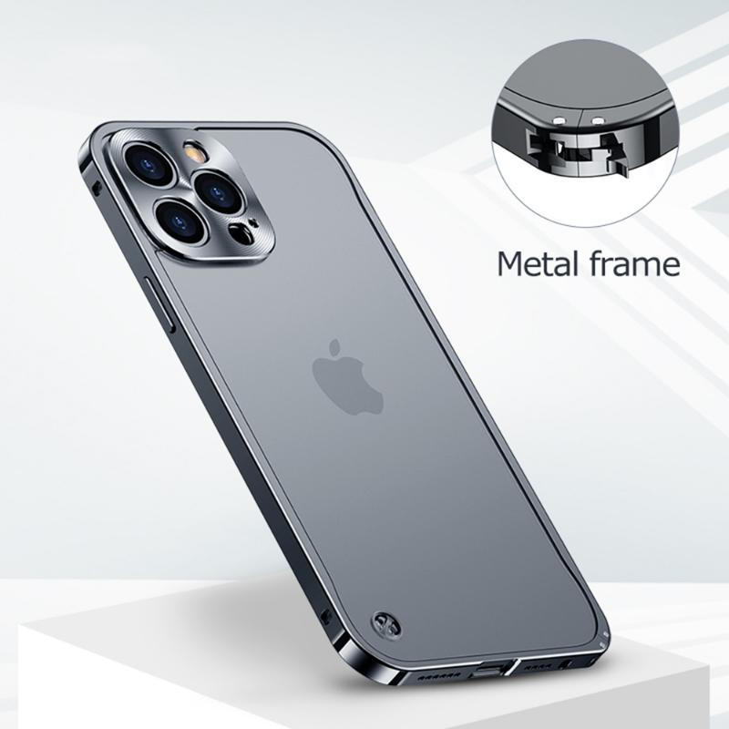 Luxury Metal Border Shockproof Case For iPhone