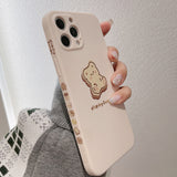 sweet bear phone case cute protective cover silicone capa for iphone