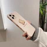 sweet bear phone case cute protective cover silicone capa for iphone